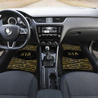 Egyptian God Ptah Car Mats Gold Mummy Wrap Hieroglyphics Patterns