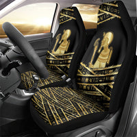 Egyptian God Ptah Car Seat Cover Gold Mummy Wrap Hieroglyphics Patterns