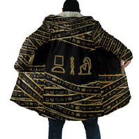 Egyptian God Ptah Cloak Gold Mummy Wrap Hieroglyphics Patterns