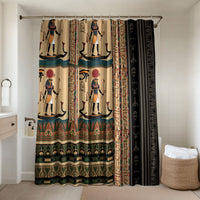 Egyptian God Ra Bathroom Set Ancient Mythology Solar Barque Falcon