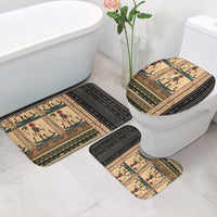 Egyptian God Ra Bathroom Set Ancient Mythology Solar Barque Falcon