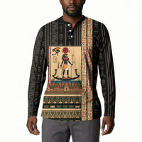 Egyptian God Ra Button Sweatshirt Ancient Mythology Solar Barque Falcon