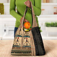 Egyptian God Ra Grocery Bag Ancient Mythology Solar Barque Falcon
