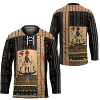 Egyptian God Ra Hockey Jersey Ancient Mythology Solar Barque Falcon