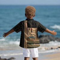 Egyptian God Ra Kid Hawaiian Shirt Ancient Mythology Solar Barque Falcon DT05