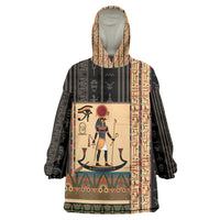 Egyptian God Ra Kid Wearable Blanket Hoodie Ancient Mythology Solar Barque Falcon