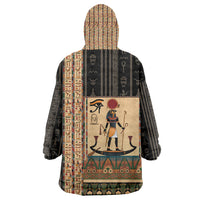 Egyptian God Ra Kid Wearable Blanket Hoodie Ancient Mythology Solar Barque Falcon