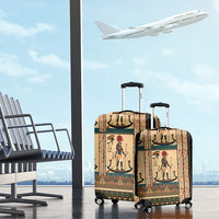 Egyptian God Ra Luggage Cover Ancient Mythology Solar Barque Falcon