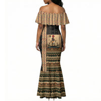 Egyptian God Ra Mermaid Dress Ancient Mythology Solar Barque Falcon
