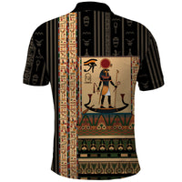 Egyptian God Ra Polo Shirt Ancient Mythology Solar Barque Falcon