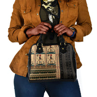 Egyptian God Ra Shoulder Handbag Ancient Mythology Solar Barque Falcon