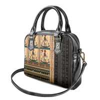 Egyptian God Ra Shoulder Handbag Ancient Mythology Solar Barque Falcon