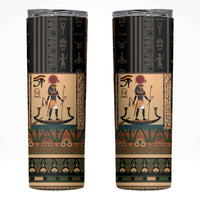 Egyptian God Ra Skinny Tumbler Ancient Mythology Solar Barque Falcon