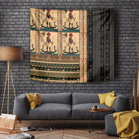 Egyptian God Ra Tapestry Ancient Mythology Solar Barque Falcon