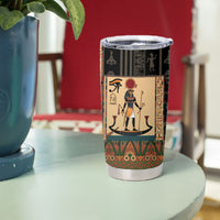 Egyptian God Ra Tumbler Cup Ancient Mythology Solar Barque Falcon
