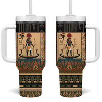 Egyptian God Ra Tumbler With Handle Ancient Mythology Solar Barque Falcon