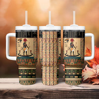 Egyptian God Ra Tumbler With Handle Ancient Mythology Solar Barque Falcon