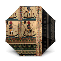 Egyptian God Ra Umbrella Ancient Mythology Solar Barque Falcon