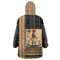 Egyptian God Ra Wearable Blanket Hoodie Ancient Mythology Solar Barque Falcon