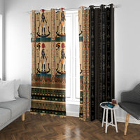 Egyptian God Ra Window Curtain Ancient Mythology Solar Barque Falcon