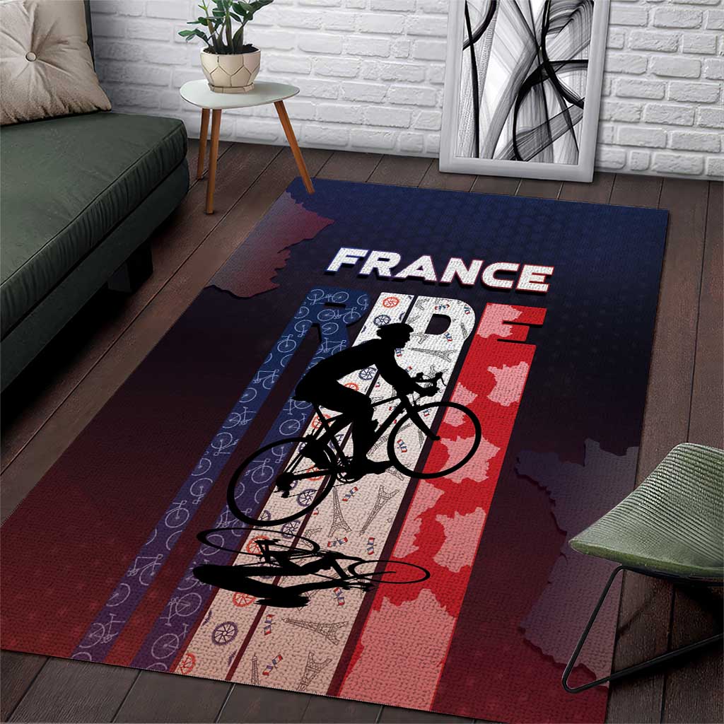 France Cycling Area Rug Ride With Cyclist - Wonder Print Shop