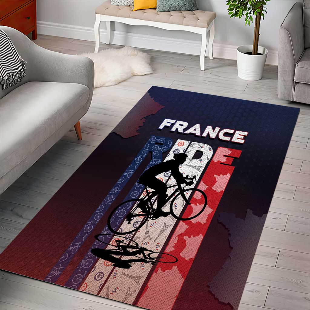 France Cycling Area Rug Ride With Cyclist - Wonder Print Shop