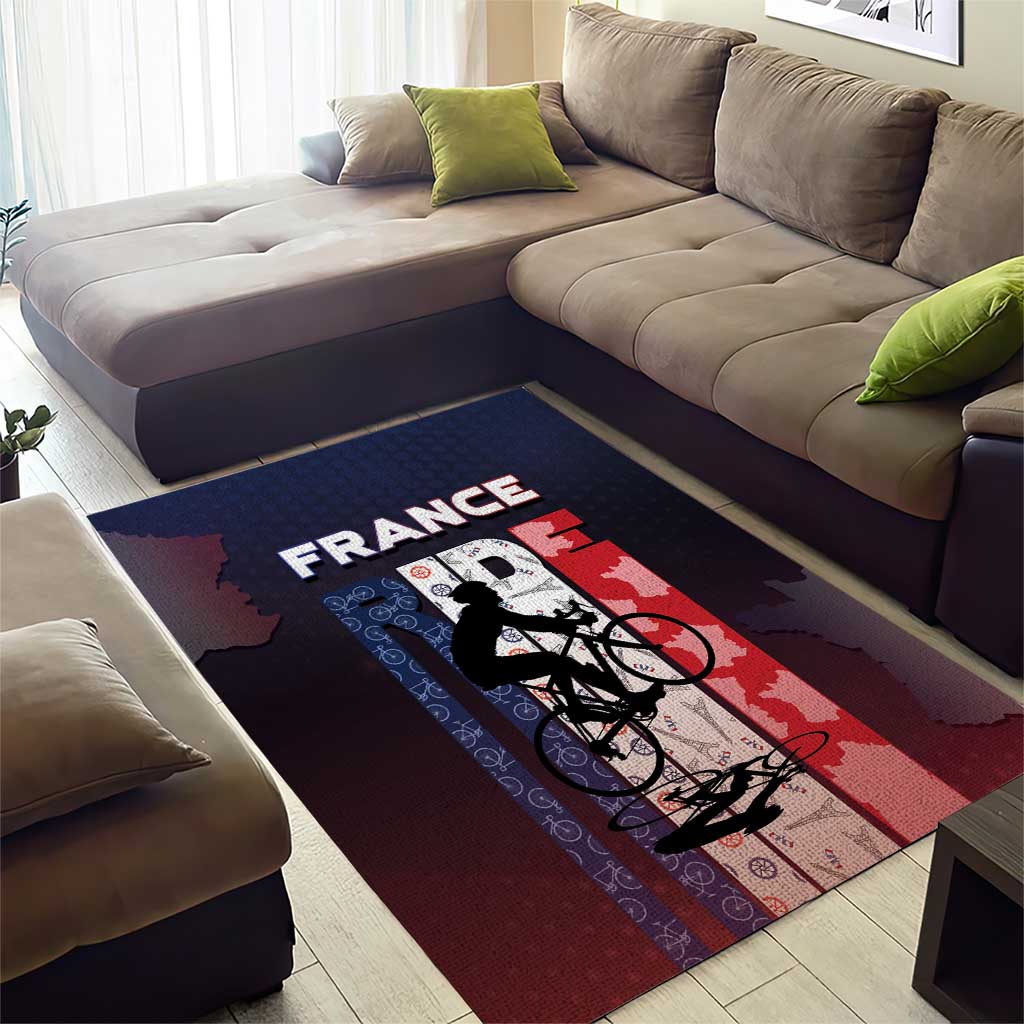 France Cycling Area Rug Ride With Cyclist - Wonder Print Shop