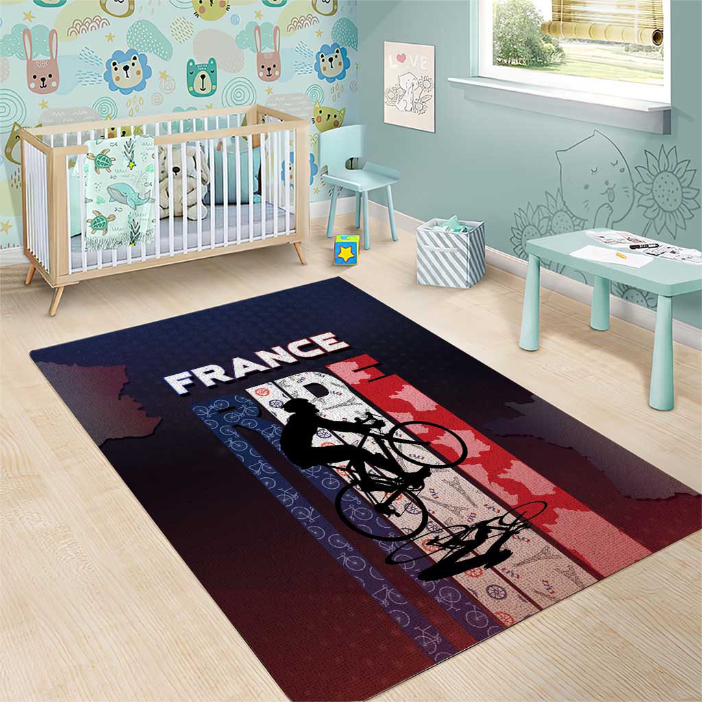 France Cycling Area Rug Ride With Cyclist - Wonder Print Shop