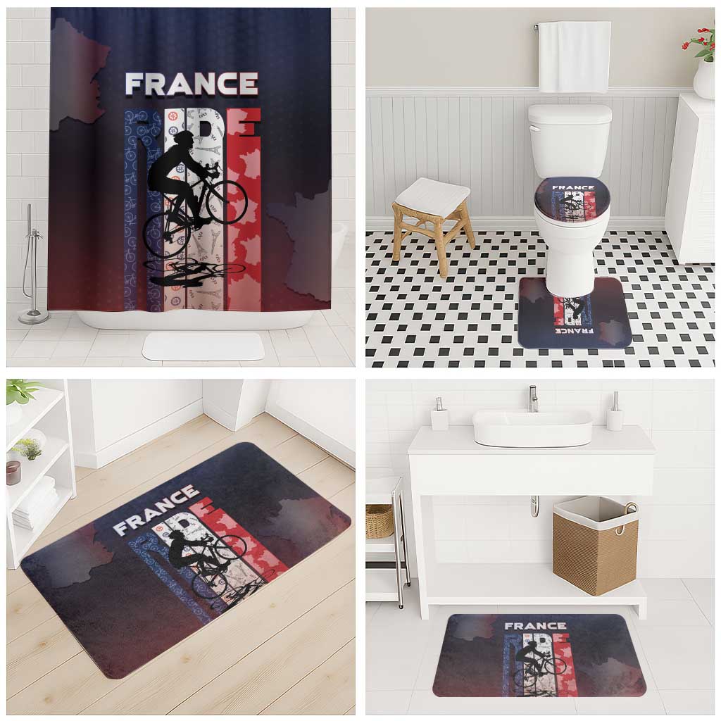 France Cycling Bathroom Set Ride With Cyclist - Wonder Print Shop