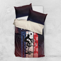 France Cycling Bedding Set Ride With Cyclist - Wonder Print Shop