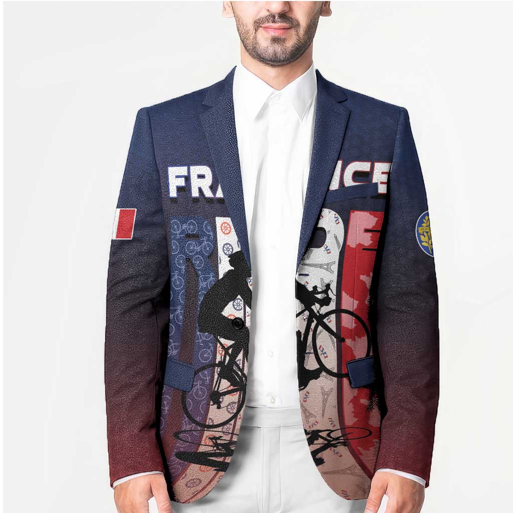 Personalized France Cycling Blazer Ride With Cyclist - Wonder Print Shop