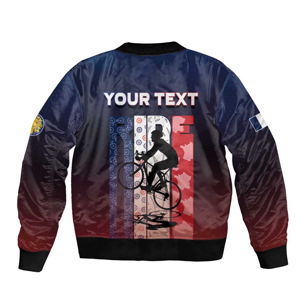 Personalized France Cycling Bomber Jacket Ride With Cyclist - Wonder Print Shop