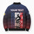 Personalized France Cycling Bomber Puffer Jacket Ride With Cyclist - Wonder Print Shop