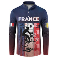 Personalized France Cycling Button Sweatshirt Ride With Cyclist - Wonder Print Shop