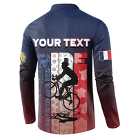 Personalized France Cycling Button Sweatshirt Ride With Cyclist - Wonder Print Shop
