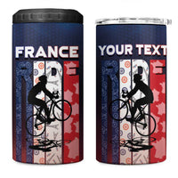 Personalized France Cycling 4 in 1 Can Cooler Tumbler Ride With Cyclist - Wonder Print Shop
