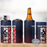 Personalized France Cycling 4 in 1 Can Cooler Tumbler Ride With Cyclist - Wonder Print Shop