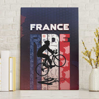 France Cycling Canvas Wall Art Ride With Cyclist - Wonder Print Shop