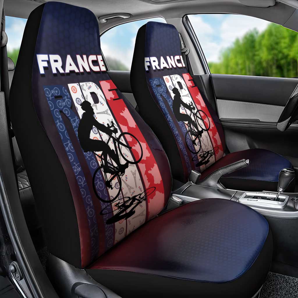 France Cycling Car Seat Cover Ride With Cyclist - Wonder Print Shop