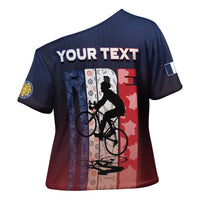 Personalized France Cycling Cross Shoulder Shirt Ride With Cyclist - Wonder Print Shop