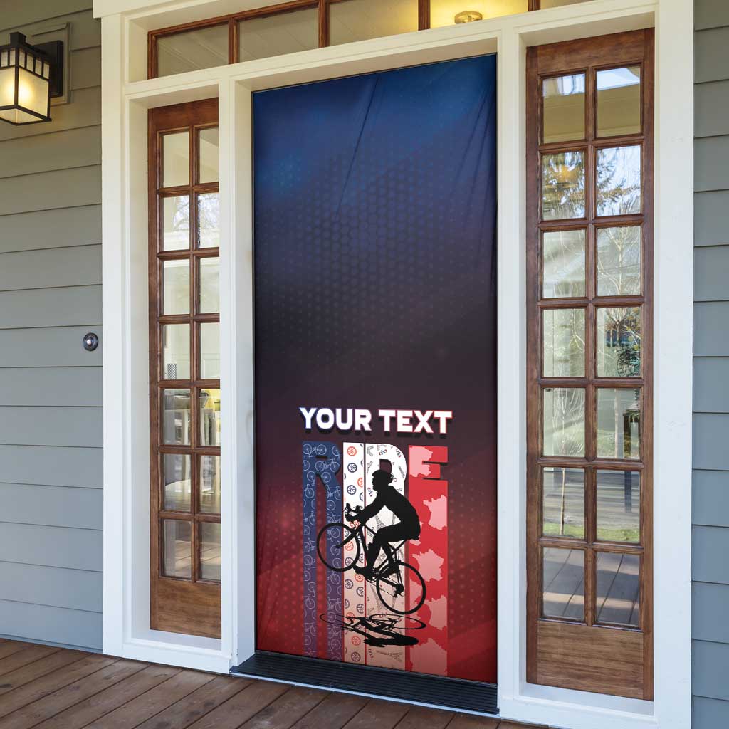 Personalized France Cycling Door Cover Ride With Cyclist - Wonder Print Shop
