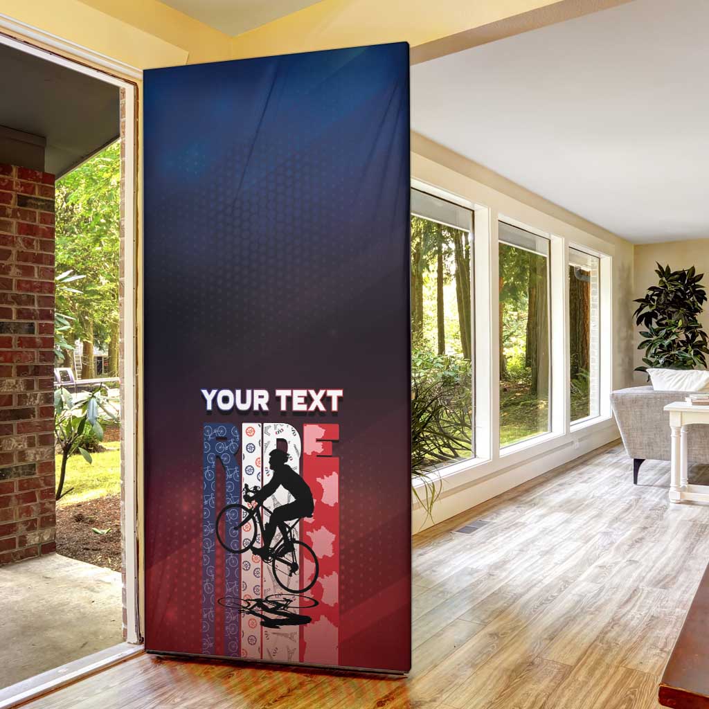 Personalized France Cycling Door Cover Ride With Cyclist - Wonder Print Shop