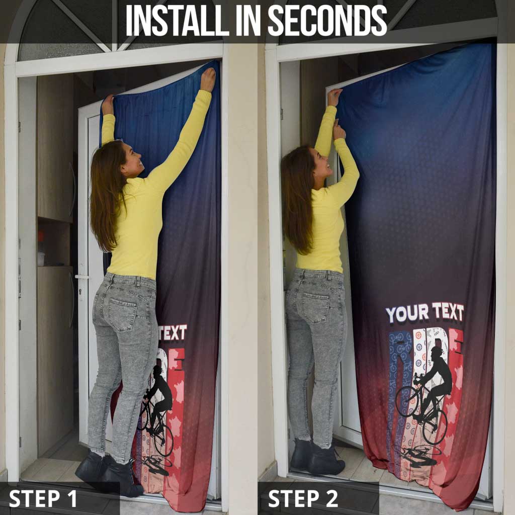 Personalized France Cycling Door Cover Ride With Cyclist - Wonder Print Shop