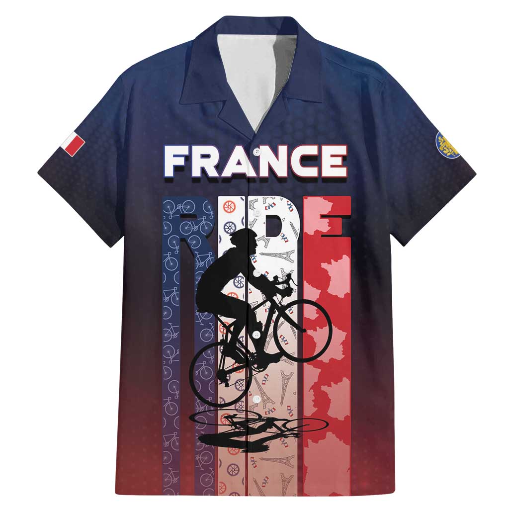 Personalized France Cycling Family Matching Mermaid Dress and Hawaiian Shirt Ride With Cyclist - Wonder Print Shop