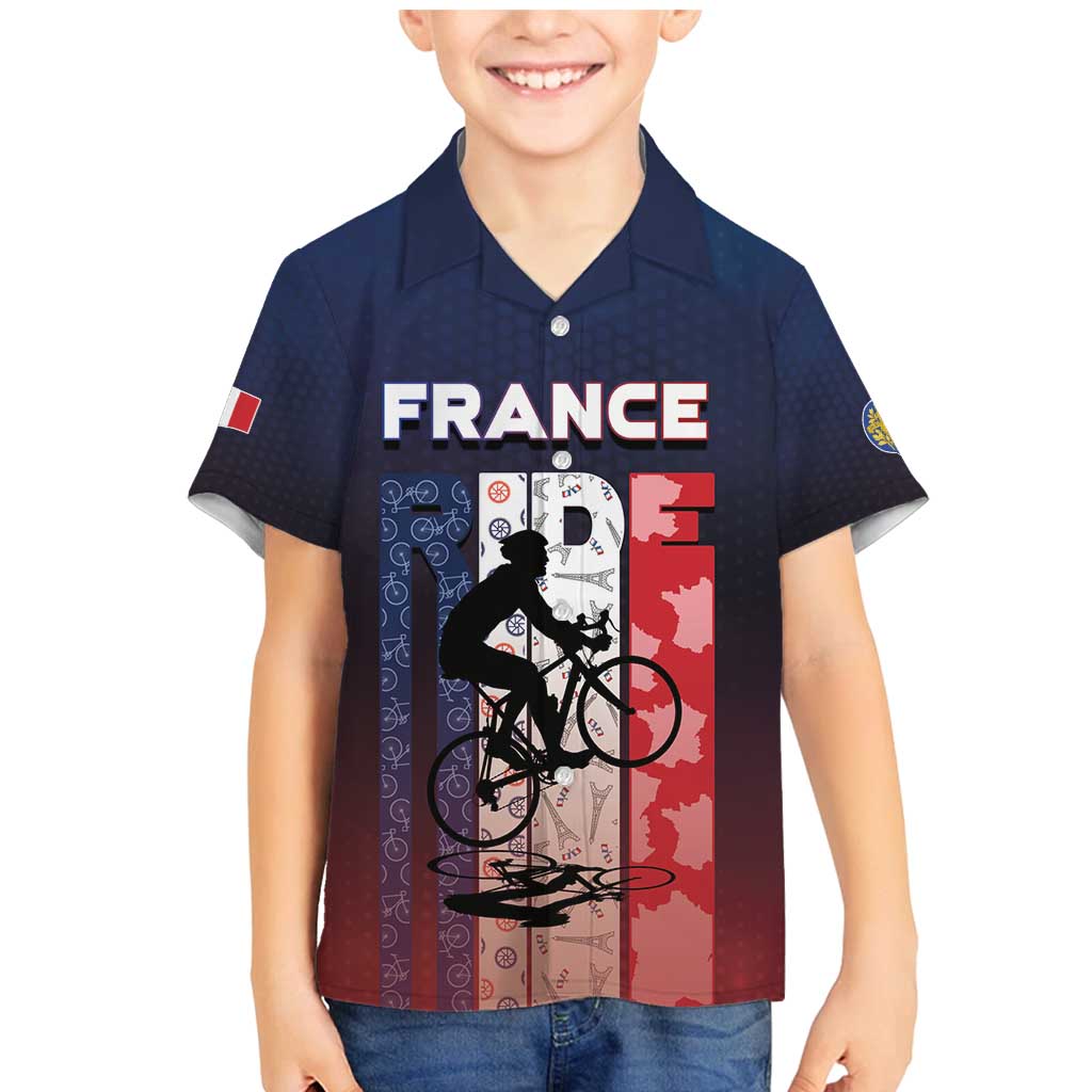 Personalized France Cycling Family Matching Mermaid Dress and Hawaiian Shirt Ride With Cyclist - Wonder Print Shop