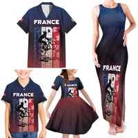 Personalized France Cycling Family Matching Tank Maxi Dress and Hawaiian Shirt Ride With Cyclist - Wonder Print Shop