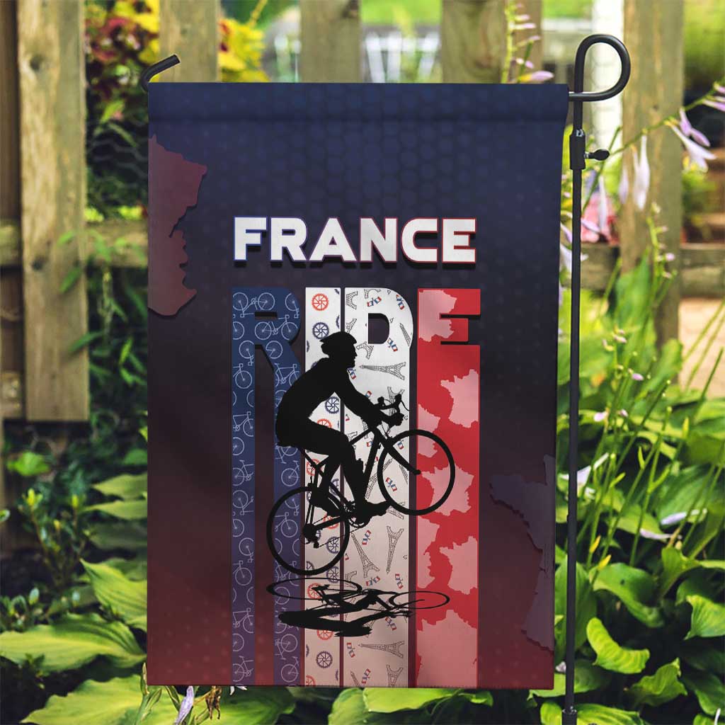 France Cycling Garden Flag Ride With Cyclist - Wonder Print Shop