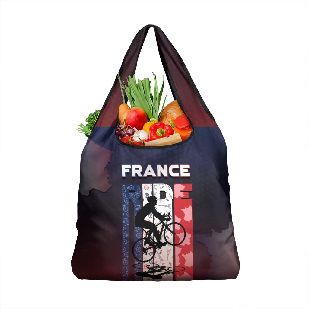 France Cycling Grocery Bag Ride With Cyclist - Wonder Print Shop