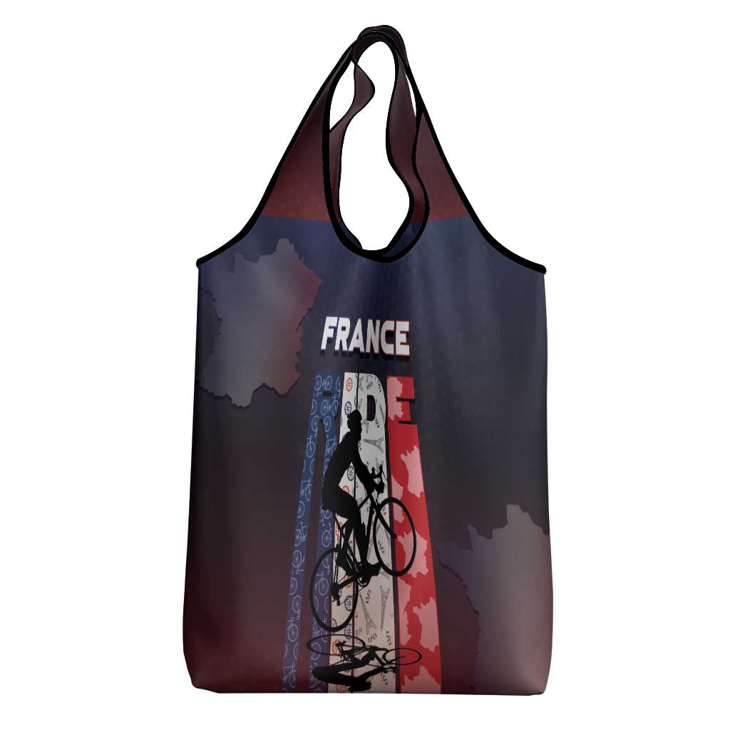 France Cycling Grocery Bag Ride With Cyclist - Wonder Print Shop