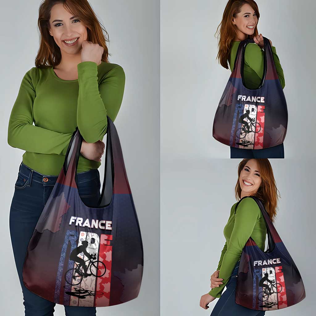 France Cycling Grocery Bag Ride With Cyclist - Wonder Print Shop